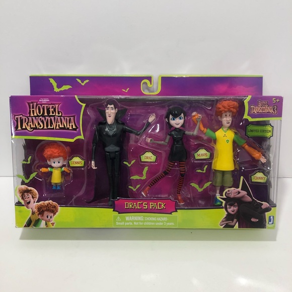 Hotel Transylvania 3 Drac's 4 Pack Figures - Picture 1 of 2